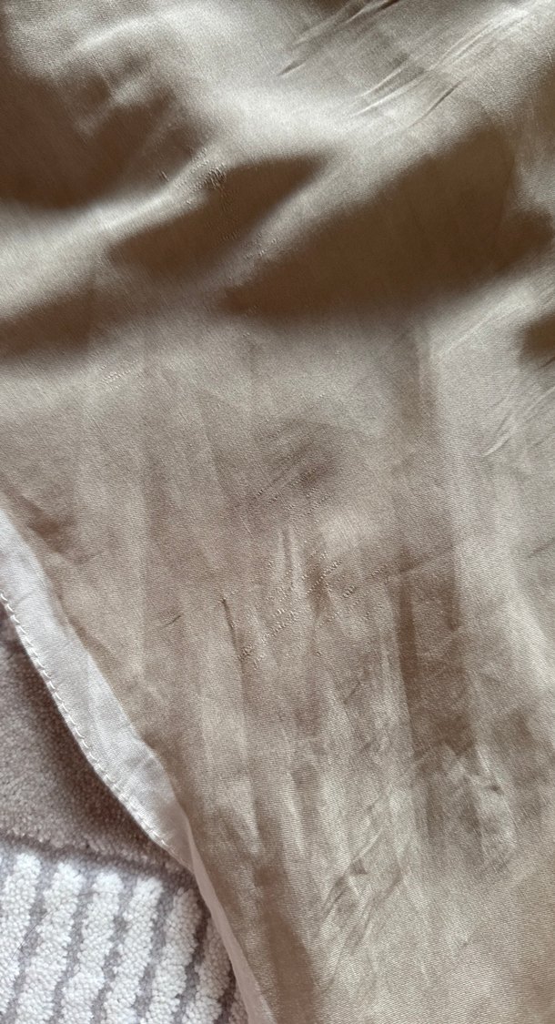 Freshscarf Bej Keten Kadın eşarp - Görsel 2