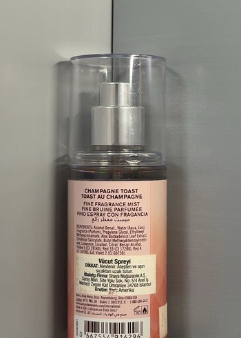 Beden Bath & Body Works Champagne Toast Parfüm Spreyi