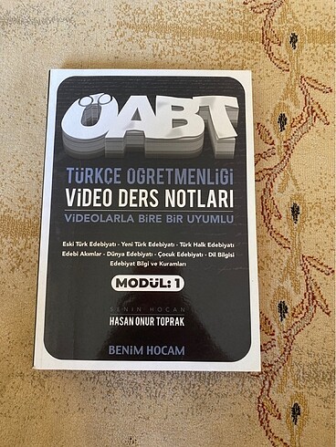 Benim hocam Türkçe öğretmenliği Öabt video ders notları