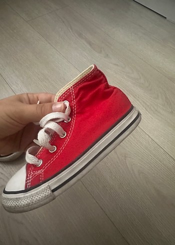 25 Beden Converse Çocuk Kırmızı Sneaker Ayakkabı