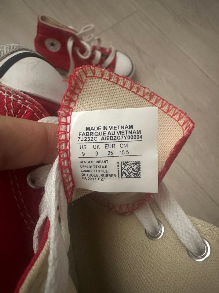 Converse Çocuk Kırmızı Sneaker  Ayakkabı - Görsel 2