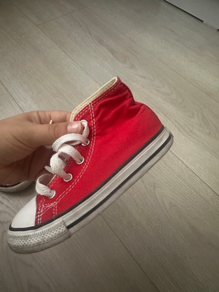 Converse Çocuk Kırmızı Sneaker  Ayakkabı - Görsel 4