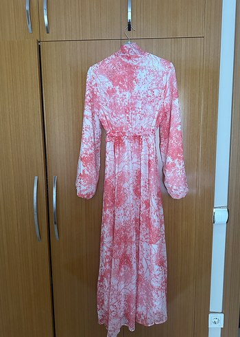 Trendyol milla Kırmızı beyaz Uzun Bağcıklı Bohem Elbise - Görsel 4