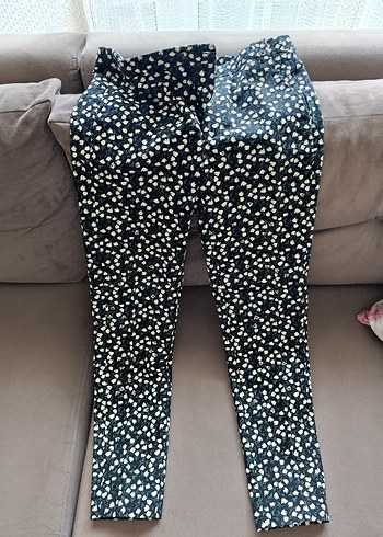 Zara Zara Basic Baskılı Kadın Kumaş Pantolon