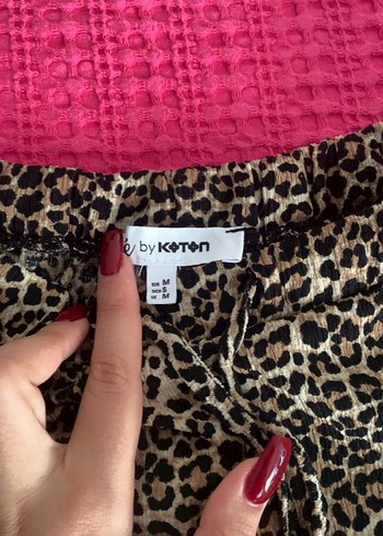 Koton Koton leopar pantolon
