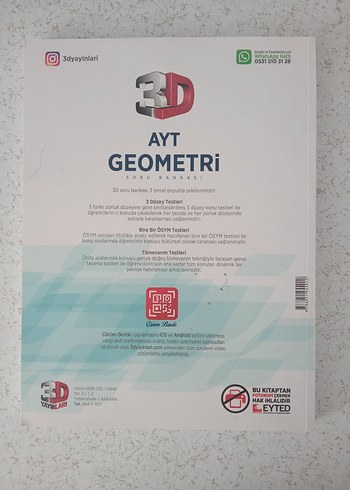 AYT Geometri Soru Bankası Mehmet Bolat