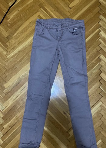 Bej Regular Fit Midi Kadın Kot Pantolon