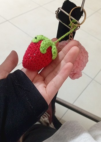 amigurami pinterest  pembe ve çilek anahtarlik pinterest tarzı , - Görsel 2