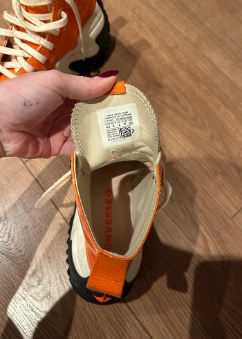 Turuncu Platform Converse Kadın Spor Ayakkabı - Görsel 6