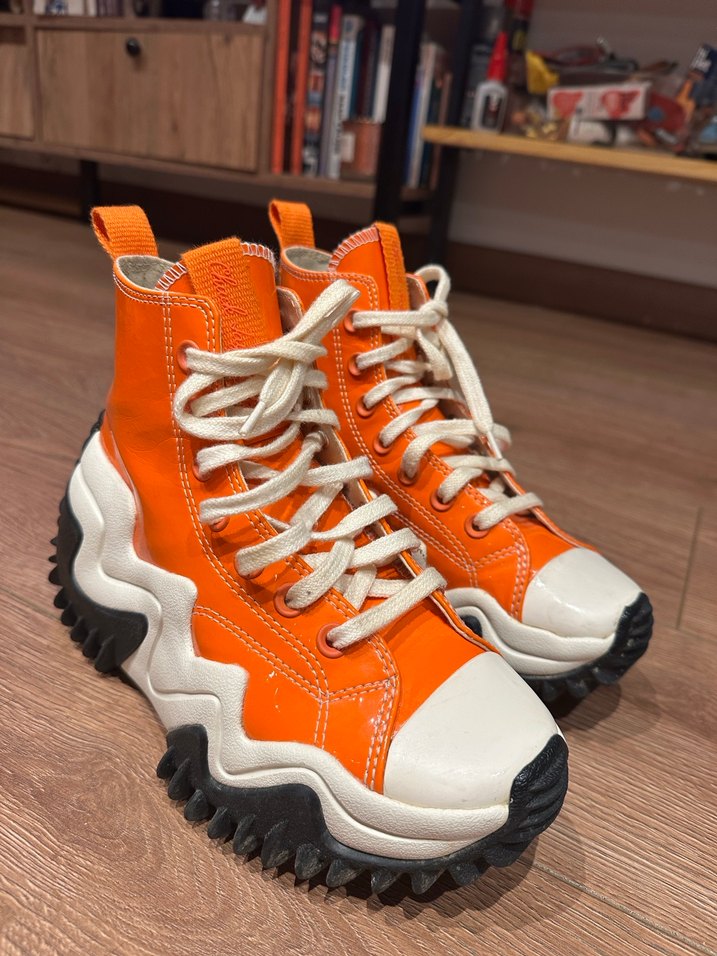 Turuncu Platform Converse Kadın Spor Ayakkabı - Görsel 3