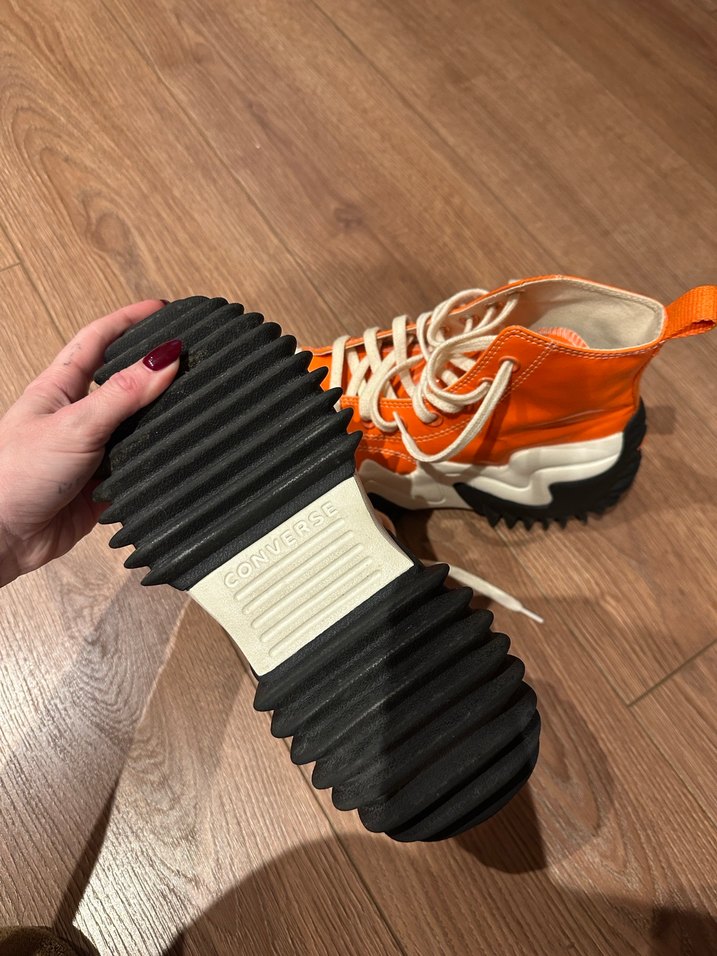 Turuncu Platform Converse Kadın Spor Ayakkabı - Görsel 5