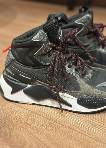 Kadın Siyah-Gri Les Benjamins x Puma Spor Ayakkabı - Görsel 2