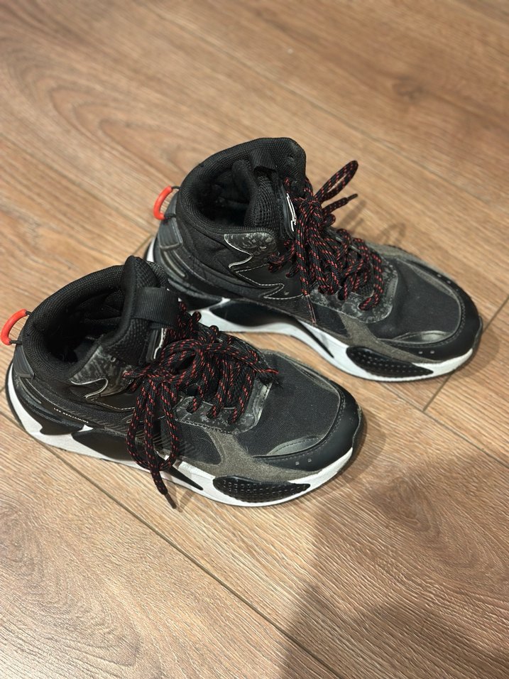 Kadın Siyah-Gri Les Benjamins x Puma Spor Ayakkabı - Görsel 4