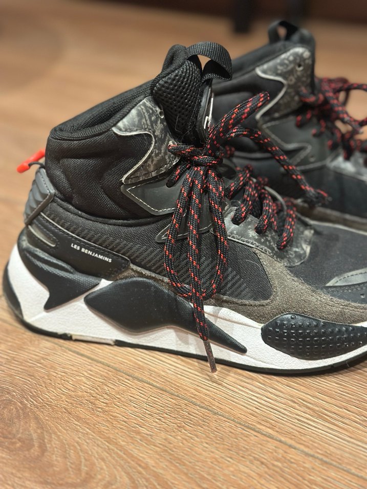 Kadın Siyah-Gri Les Benjamins x Puma Spor Ayakkabı - Görsel 2