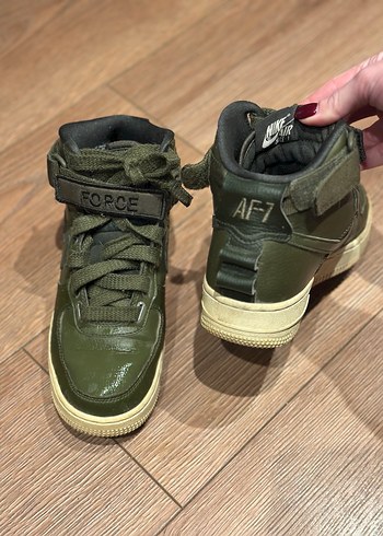 Kadın Haki Nike Air Force 1  Spor Ayakkabı - Görsel 2