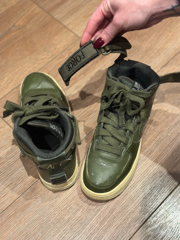 Kadın Haki Nike Air Force 1  Spor Ayakkabı - Görsel 3