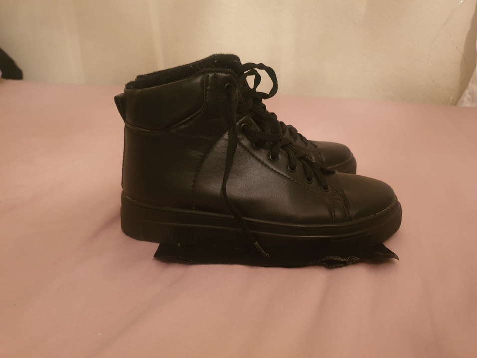 Siyah Erkek Bağcık - Gotik Tarz - Görsel 2