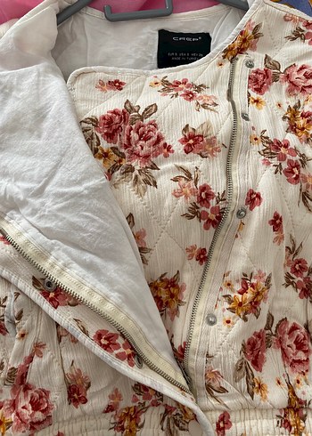 Çiçek Desenli Bohem Kadın Ceket - Görsel 3