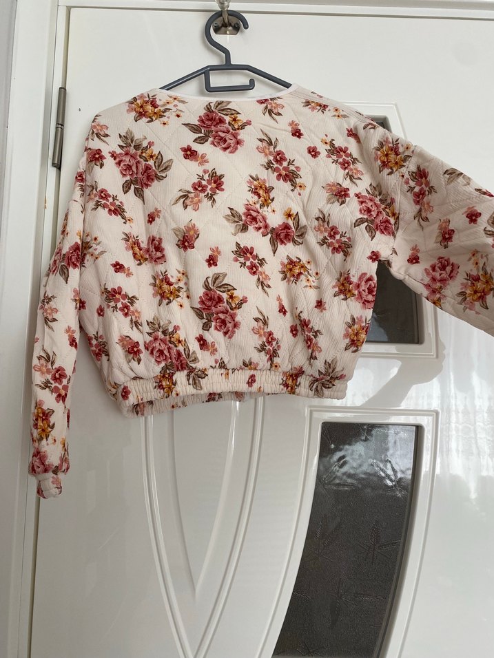 Çiçek Desenli Bohem Kadın Ceket - Görsel 5