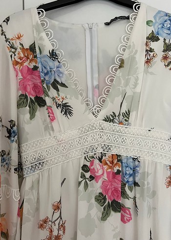 Bohem Uzun Kollu Hamile Bluzu Dantel Detaylı
