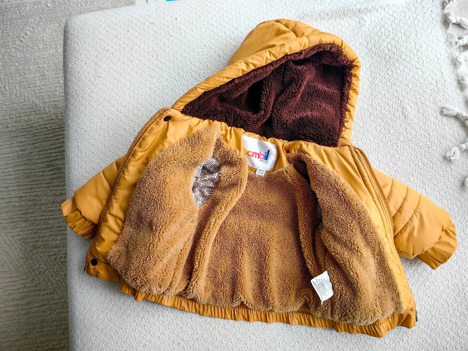 Kürk Detaylı Kahverengi Erkek Çocuk Mont - Görsel 3