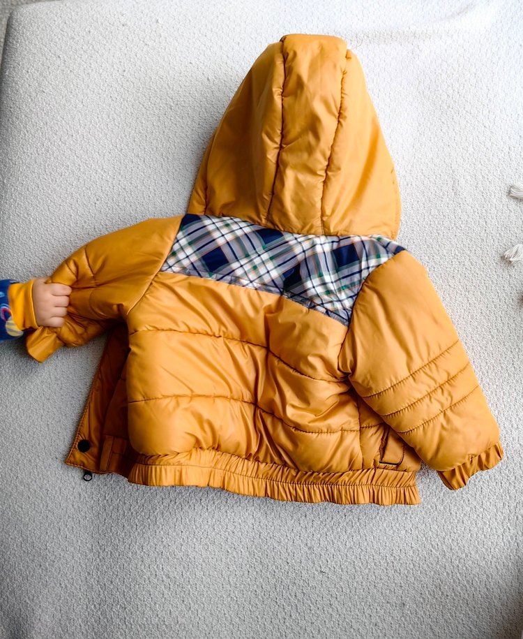 Kürk Detaylı Kahverengi Erkek Çocuk Mont - Görsel 2