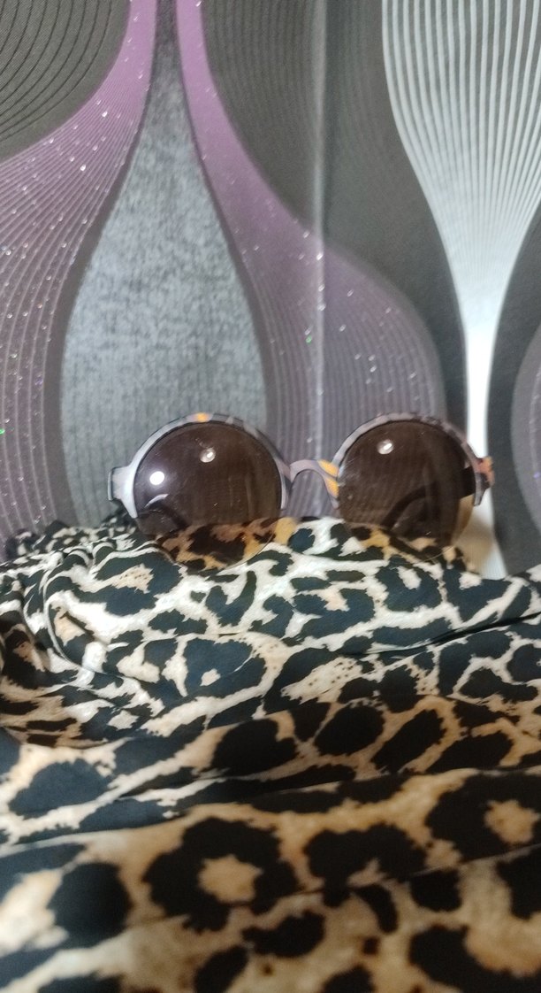 leopar desenli  Kadın Güneş Gözlüğü - Görsel 2