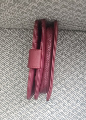 Bordo renkli i Kadın Cüzdanı - Görsel 5