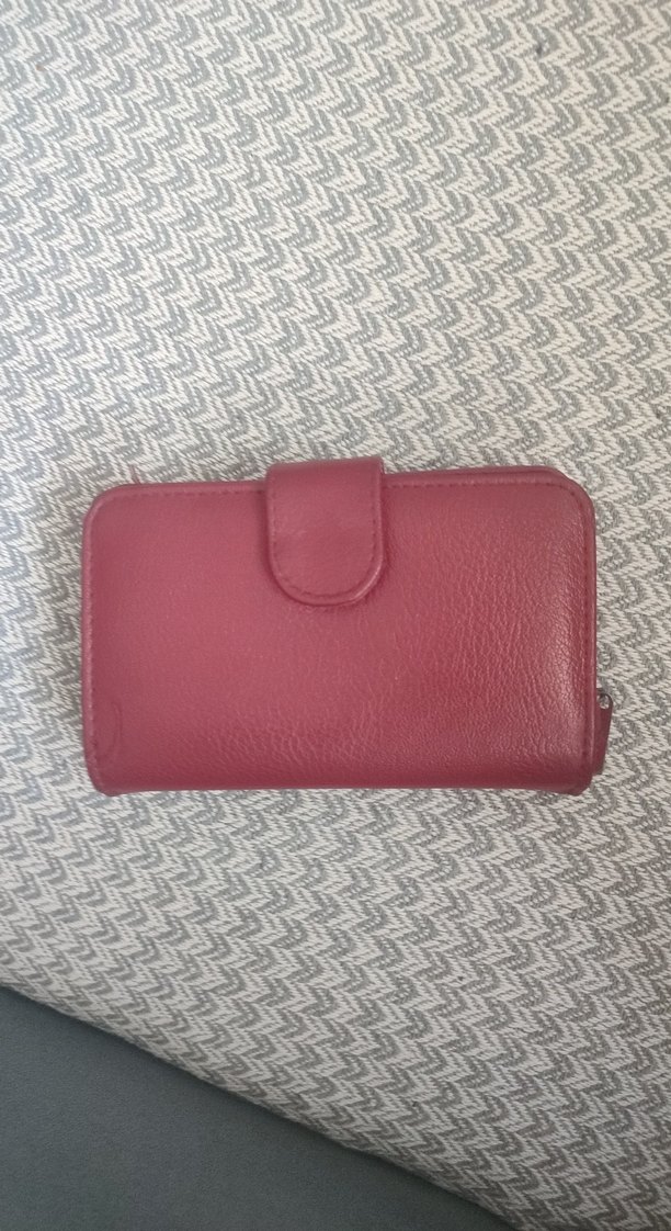 Bordo renkli i Kadın Cüzdanı - Görsel 3