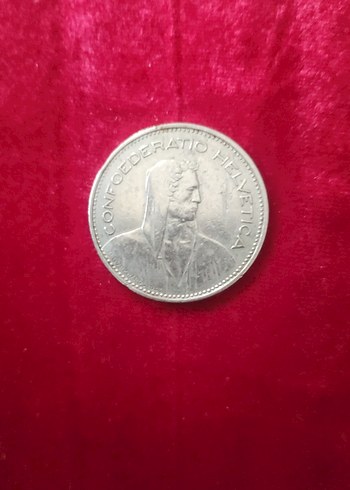 Vintage 1983 5 Frank madeni para - Görsel 2