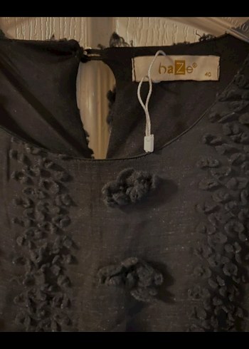 Diğer Uzun Kollu Siyah Gotik Nakışlı elbise