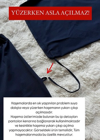 Diğer Siyah Tesettür Haşema Tam Kapalı Mayo