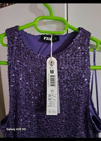 Mor Kadın Gece Elbisesi - Görsel 4