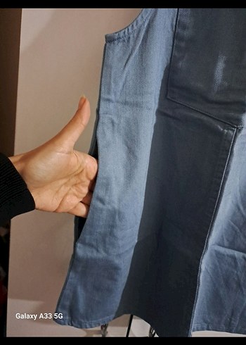 Kadın Kısa Cepli Salopet - Görsel 2