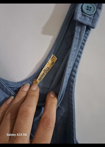 Kadın Kısa Cepli Salopet - Görsel 5