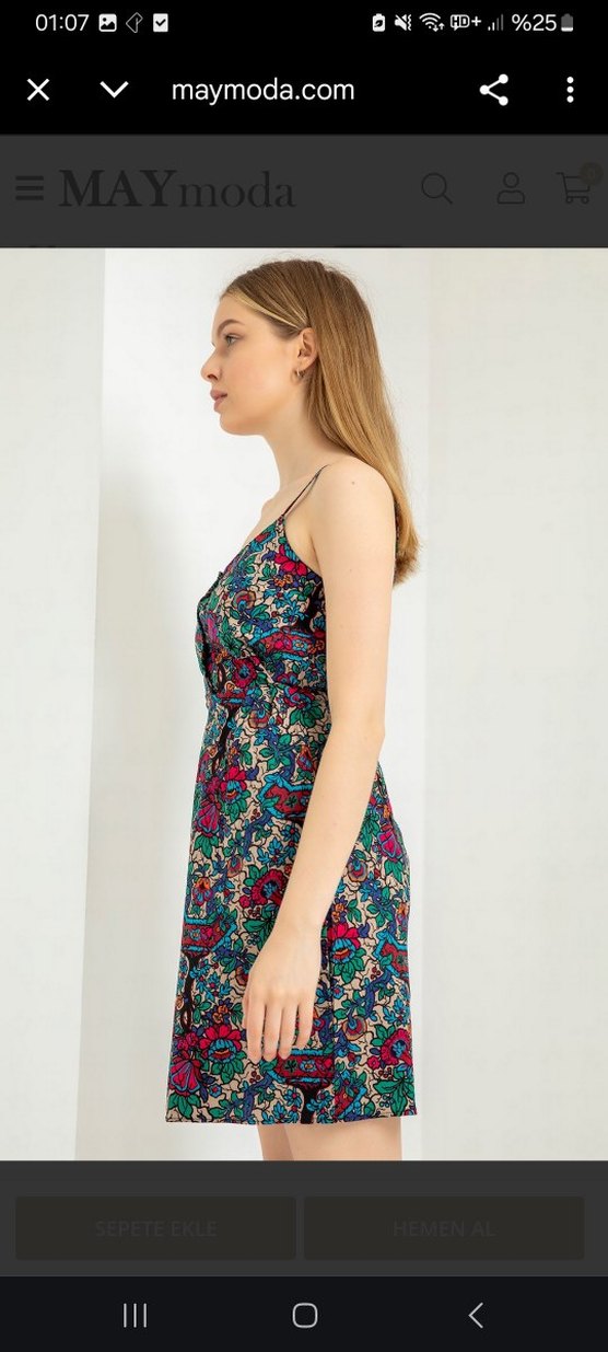 İnce Askılı Elbise - Görsel 2