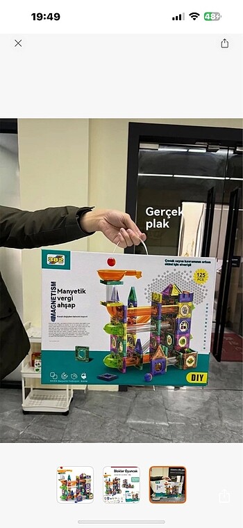 125 parça Mıknatıslı blok