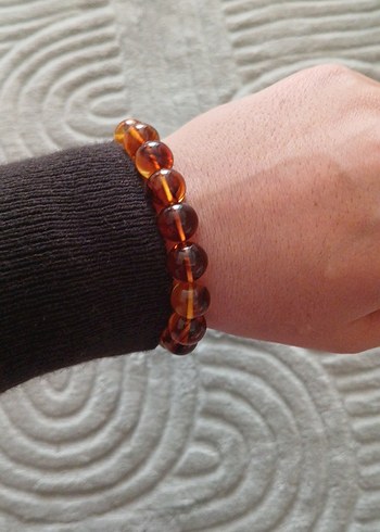 Bohem Tarzı Kahverengi Boncuklu Unisex Bileklik - Görsel 4