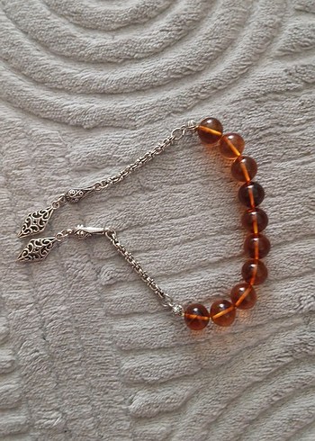 Parlak Kahverengi Bohem Erkek Tesbih - Görsel 2