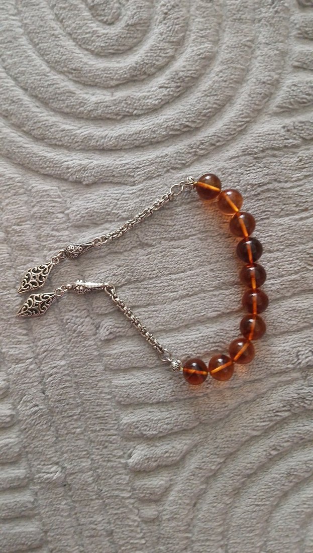 Parlak Kahverengi Bohem Erkek Tesbih - Görsel 2