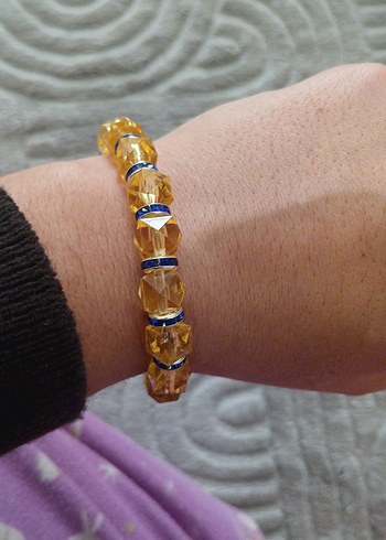 Mavi Detaylı Boncuklu Unisex Bileklik - Görsel 3