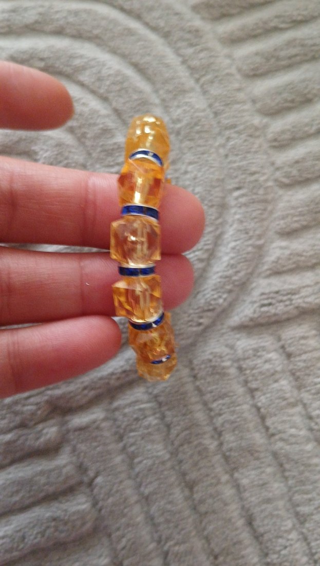 Mavi Detaylı Boncuklu Unisex Bileklik - Görsel 2