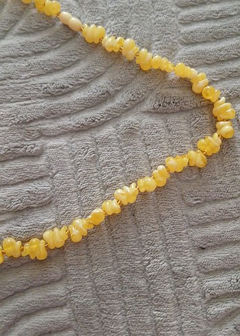 Sarı Boncuklu Uzun Kadın Kolye - Görsel 3