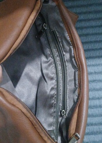 Kahverengi Deri Kadın Çapraz Çanta - Görsel 5