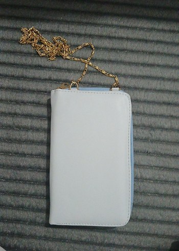 Kadın Beyaz Minimalist Zincirli Çapraz Çanta - Görsel 2