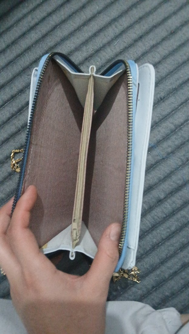 Kadın Beyaz Minimalist Zincirli Çapraz Çanta - Görsel 5