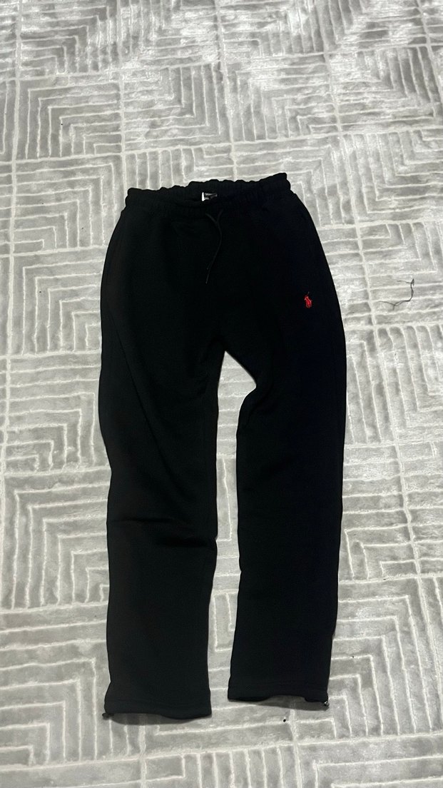 Siyah Kadın Rahat Kesim Sweatpant Polo - Görsel 2