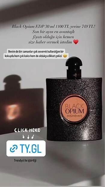 Black Opıum Parfüm