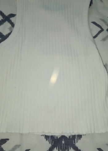 Baskılı Beyaz crop - Görsel 3