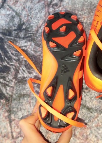 Turuncu Erkek Futbol Ayakkabısı Velcro Detaylı - Görsel 3